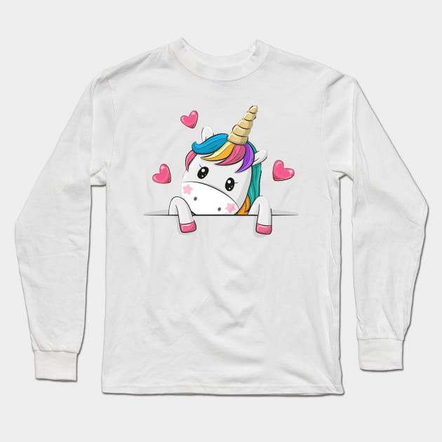 I'm a UNICORN, love unicorn! Long Sleeve T-Shirt by ggustavoo